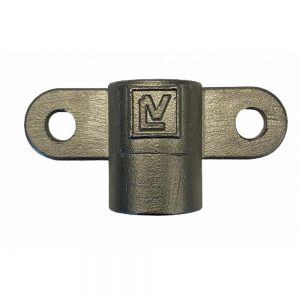 RVS 1/2" muursteun